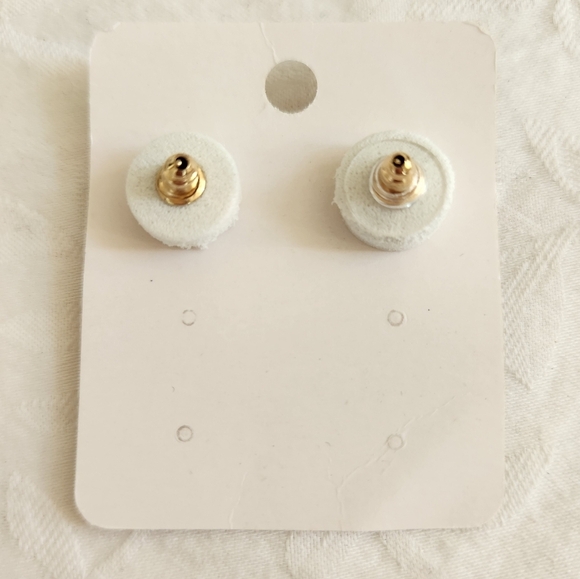 Rhinestone Unicorn Pegasus Earrings - Picture 2 of 3